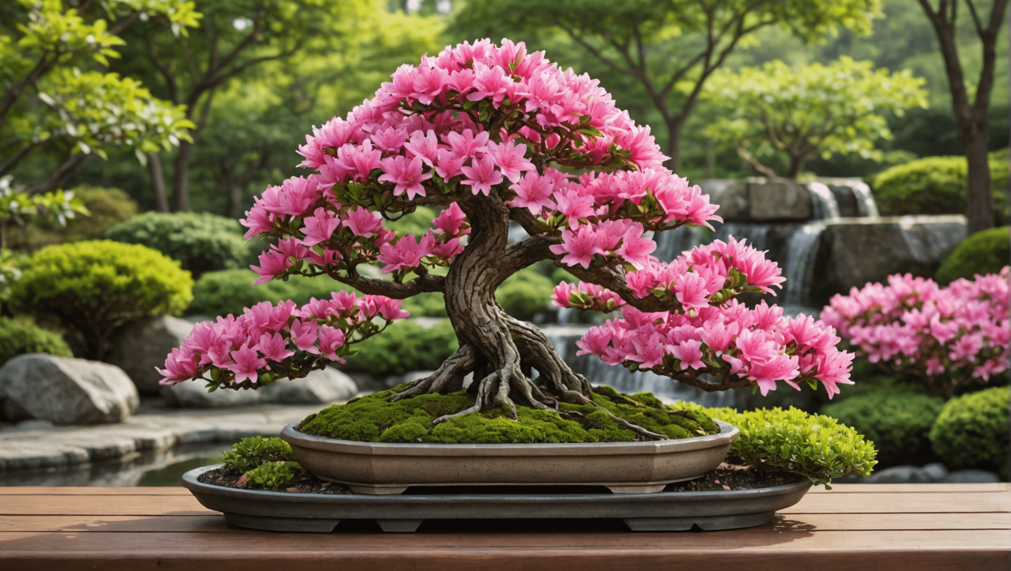 ontdek alles wat u moet weten over azalea-bonsai: verzorgingstips, prijsinformatie, bewateringstips en snoeitechnieken om de schoonheid en gezondheid van uw plantages te garanderen.