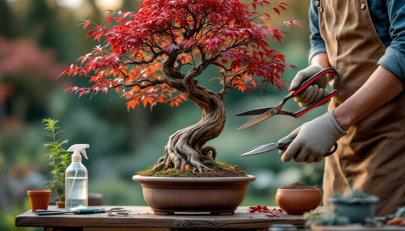 découvrez les meilleures pratiques pour l'entretien de votre bonsai acer palmatum. apprenez les techniques de taille et de soins pour faire prospérer votre arbre, tout en embellissant votre espace. idéal pour les passionnés de jardinage et les amateurs de bonsaïs.