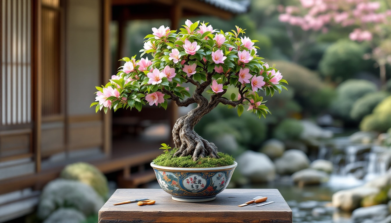 découvrez tout ce qu'il faut savoir sur le bonsaï azalea japonica : conseils d'entretien, techniques de taille et astuces pour garantir une floraison spectaculaire. apprenez à sublimer cette plante japonaise dans votre jardin ou chez vous.