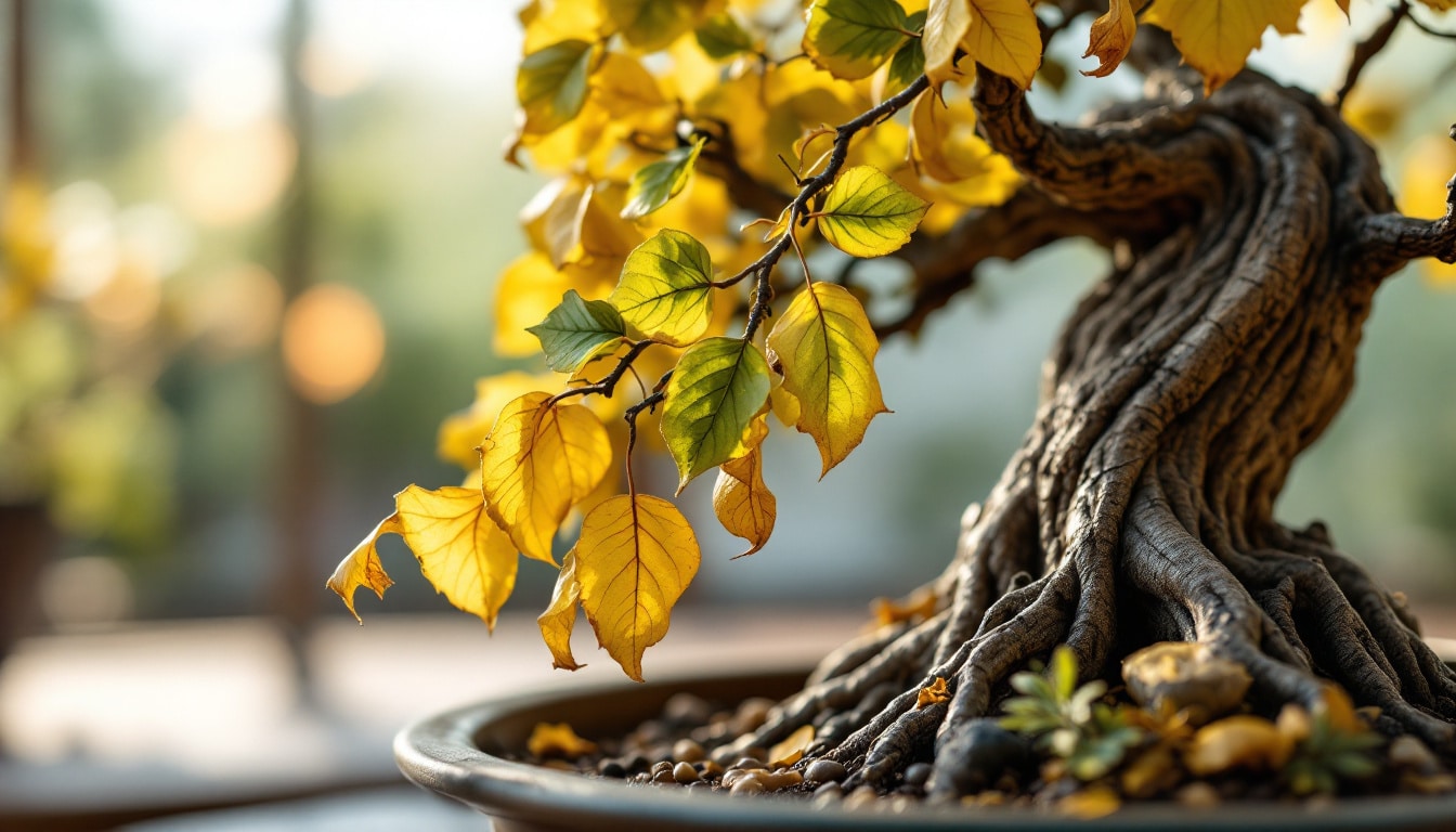 découvrez les raisons pour lesquelles les feuilles de votre bonsaï jaunissent et apprenez des astuces pour préserver sa santé et sa beauté. identifiez les problèmes liés à l'arrosage, à la lumière et à la nutrition pour sauver votre précieux arbre.